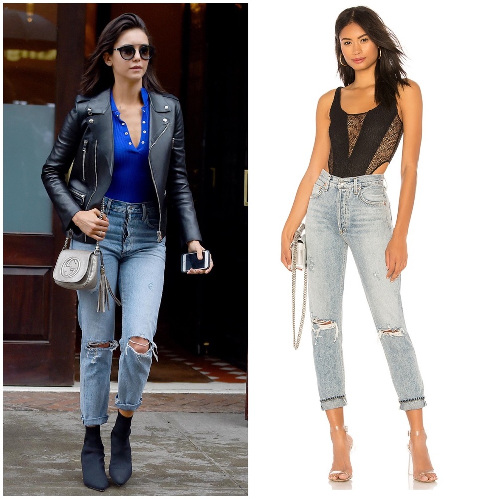 Agolde Jamie High Rise Jeans in Resolution